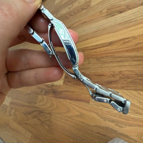 Cartier watch Tank, medium size, stainless steel with diamonds. - Picture 14 of 17